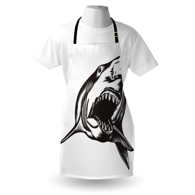 Wild Fish with Open Mouth Apron