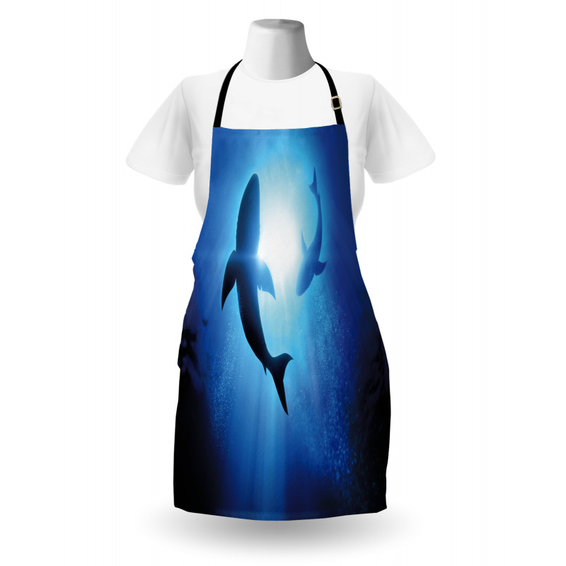 Fishes Circling in Ocean Apron
