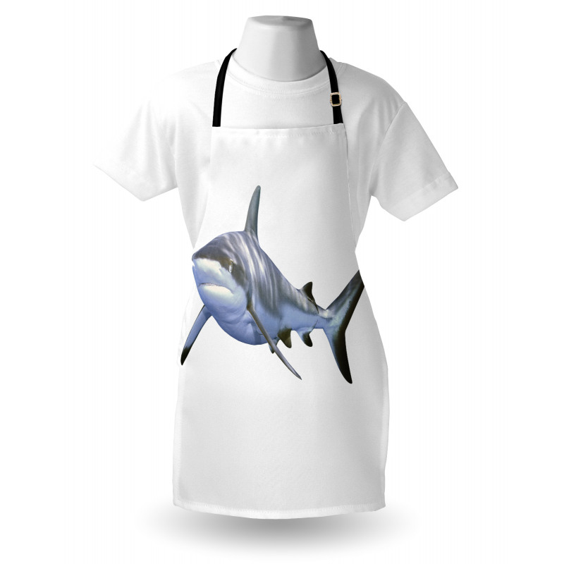 Deniz ve Okyanus Mutfak Önlüğü Vahşi Köpek Balığı Desenli