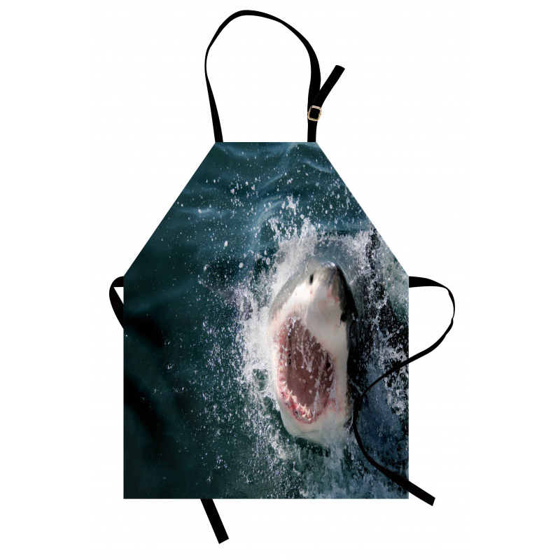 Scary Open Mouth Teeth Apron