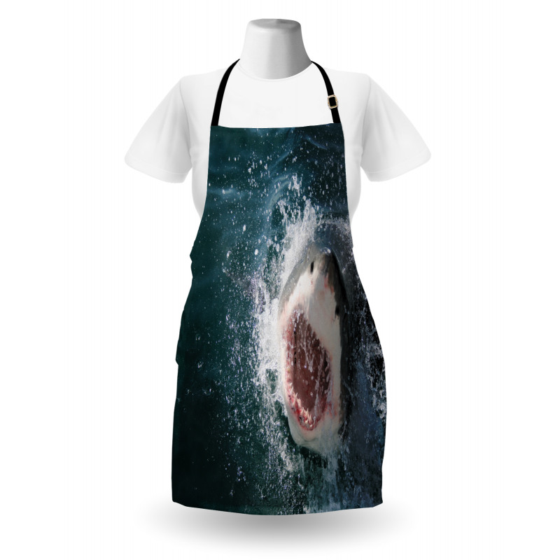 Scary Open Mouth Teeth Apron