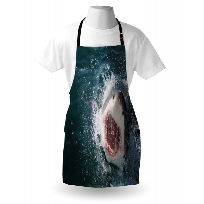 Scary Open Mouth Teeth Apron