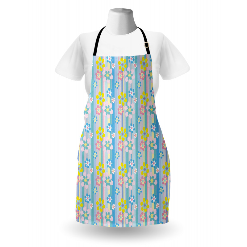 Abstract Spring Daisies Apron