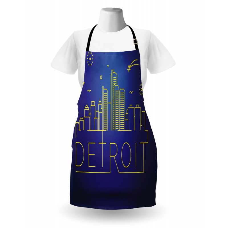 City Sky View Graphic Apron