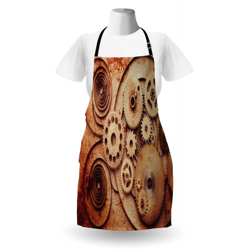 Mechanical Clocks Gears Apron