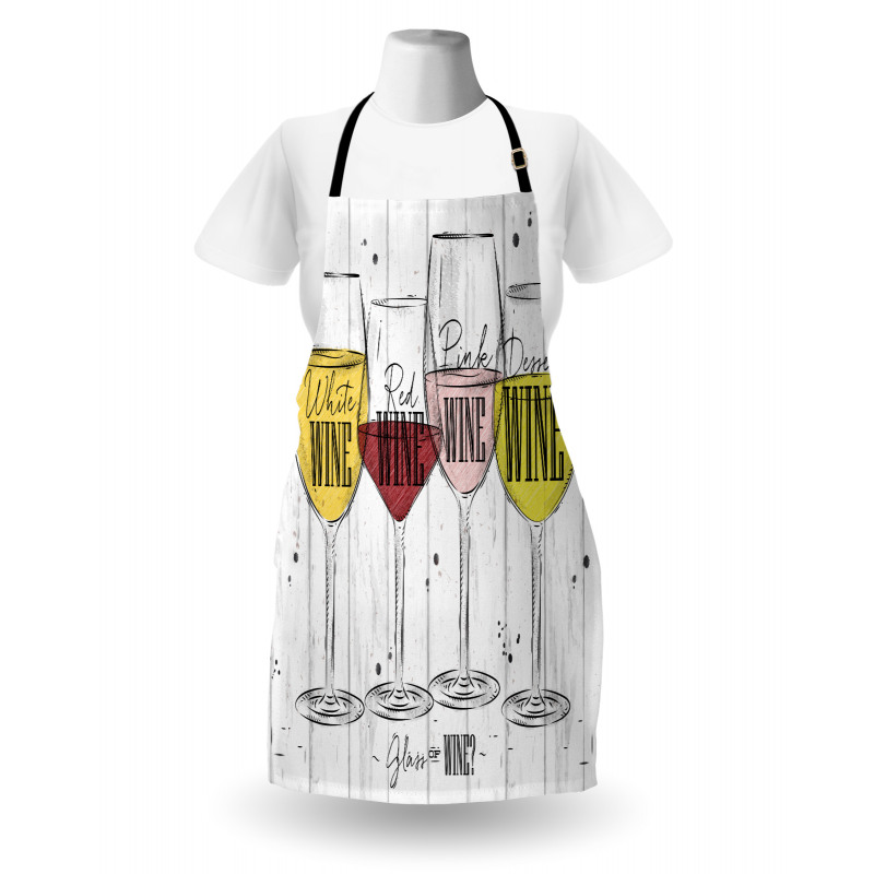 4 Types of Wine Rustic Apron