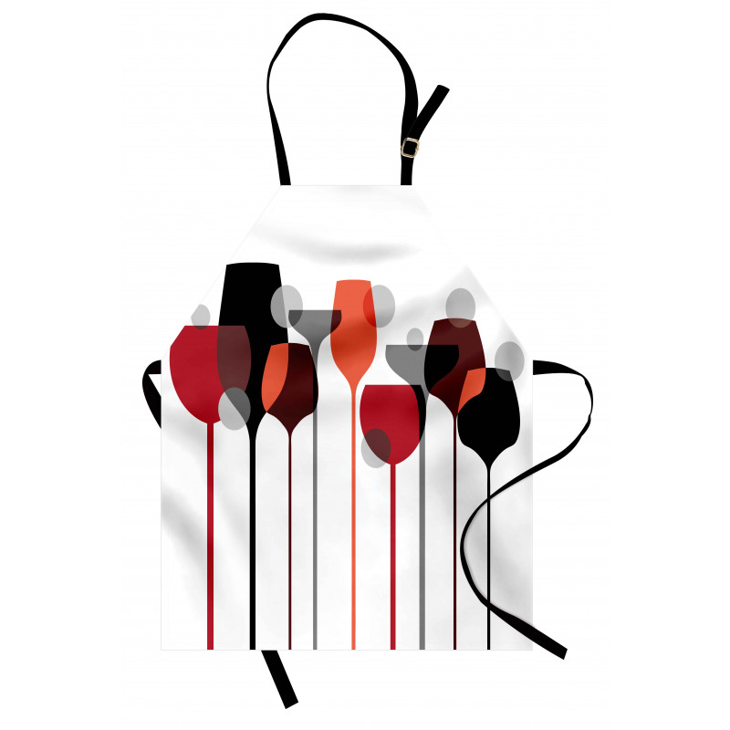 Abstract Glasses Apron