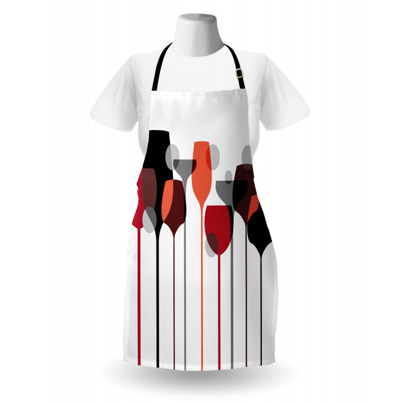 Abstract Glasses Apron