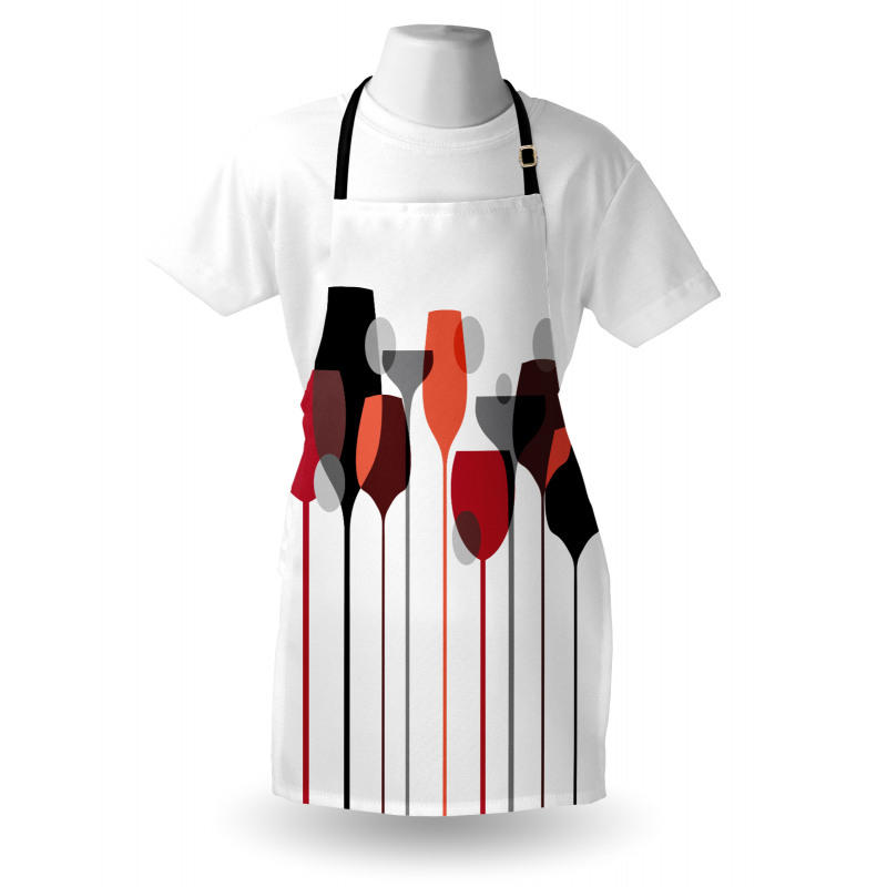 Abstract Glasses Apron