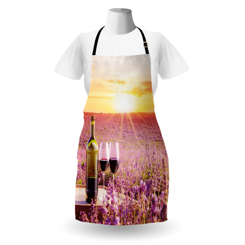 Blooming Lavender Picnic Apron