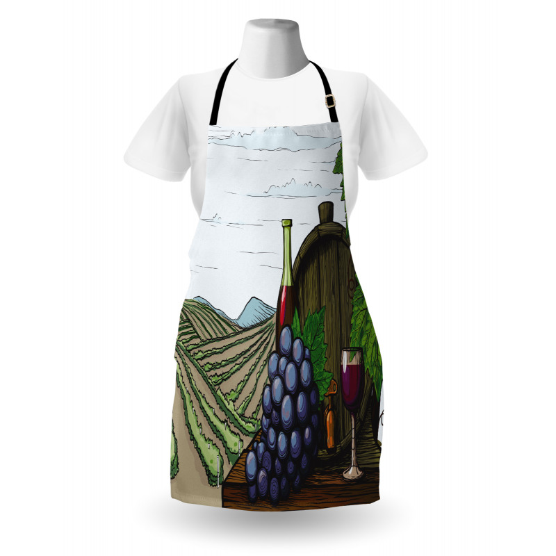 Views of Vineyards Grapes Apron