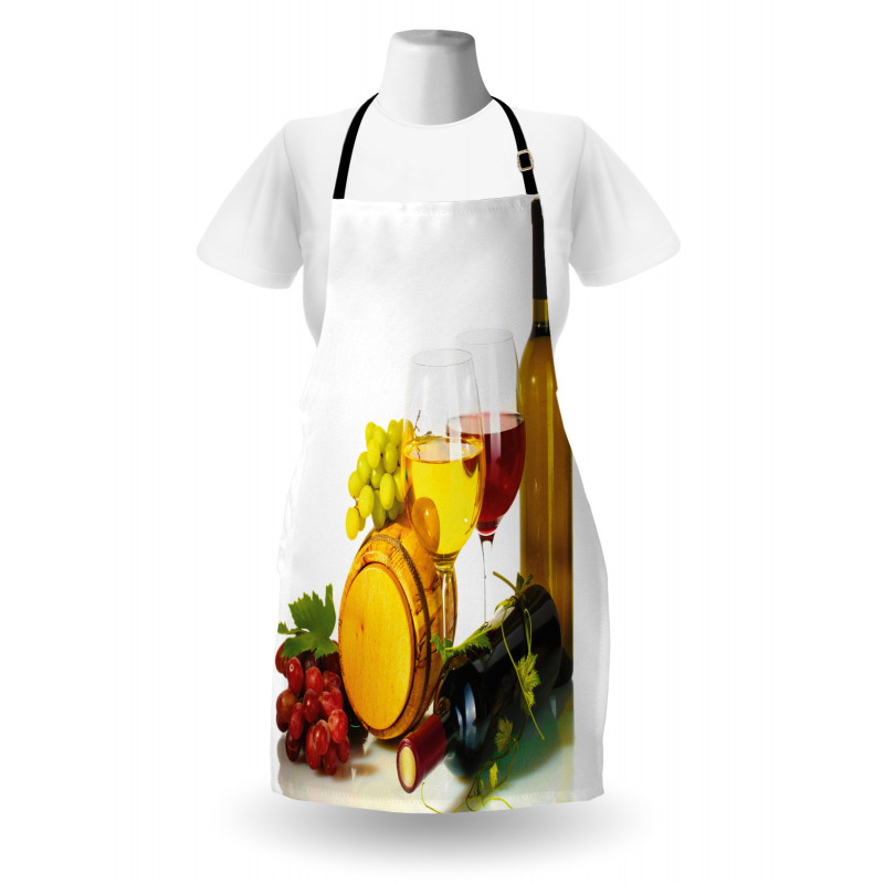 Red White Wine Mini Themed Apron