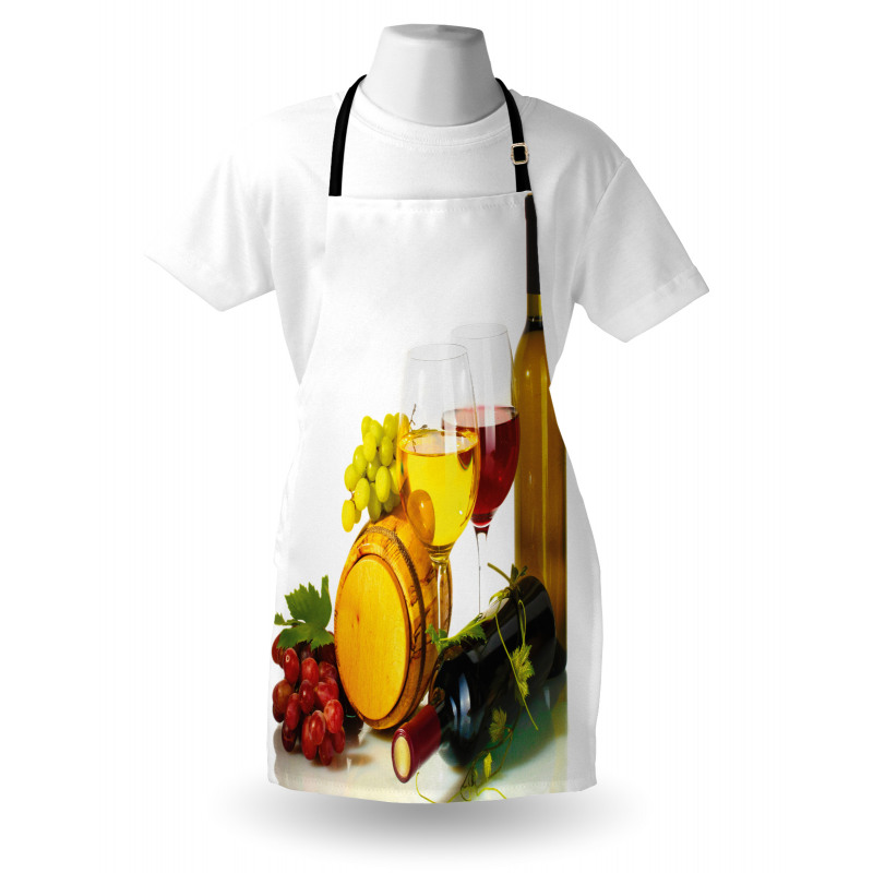 Red White Wine Mini Themed Apron