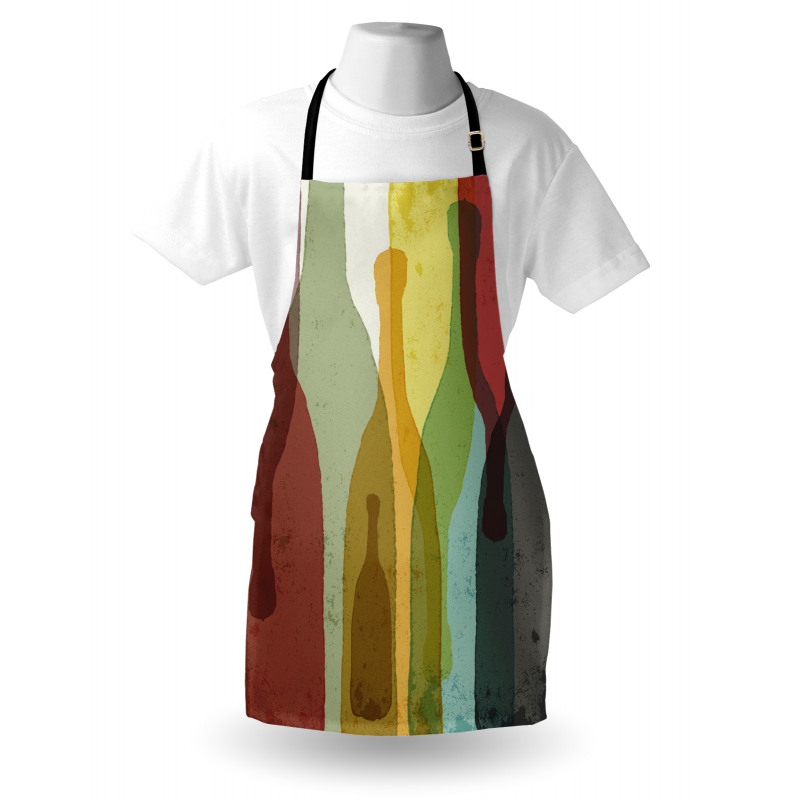 Abstract Colorful Bottles Apron