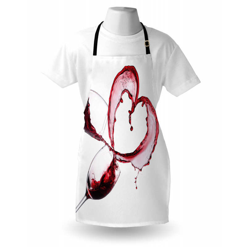 Heart Shape Spilling Wine Apron