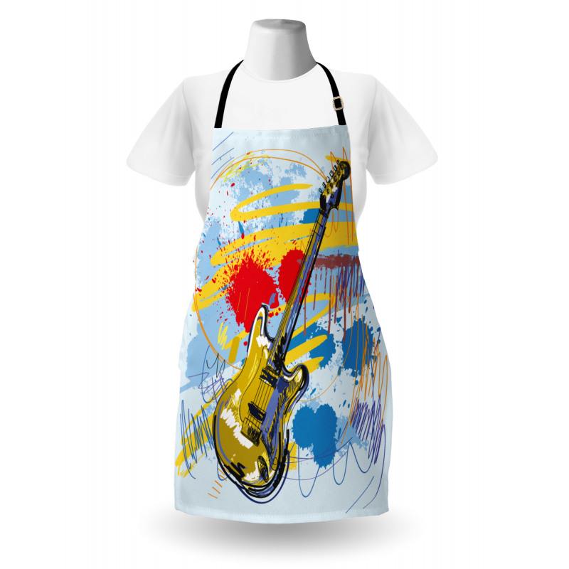 Abstract Musical Instrument Apron