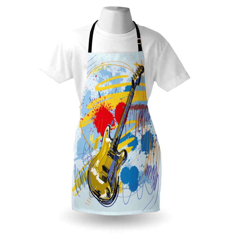 Abstract Musical Instrument Apron