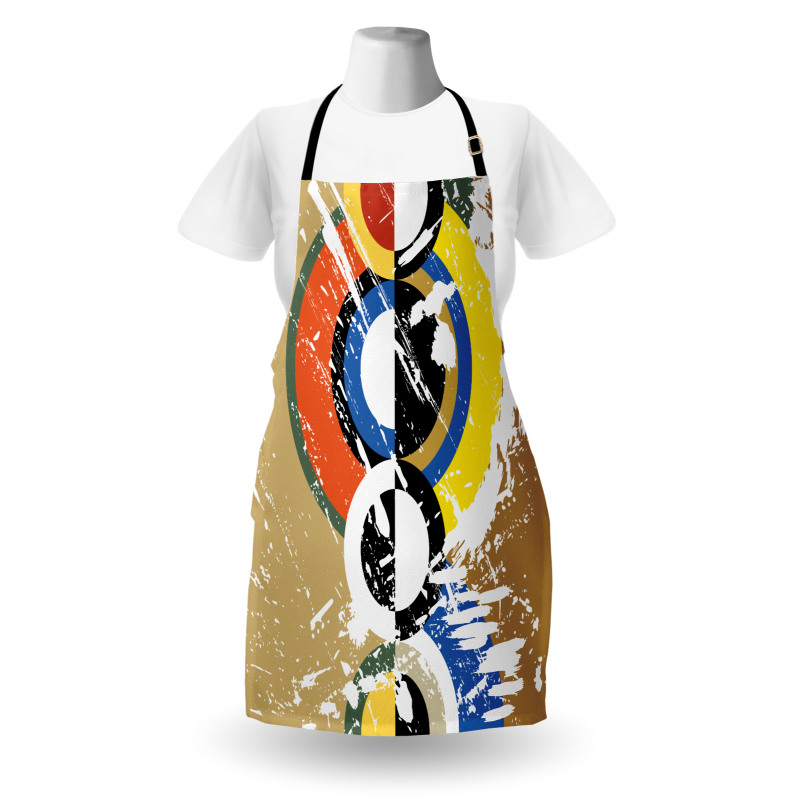 Abstract Geometric Circles Apron