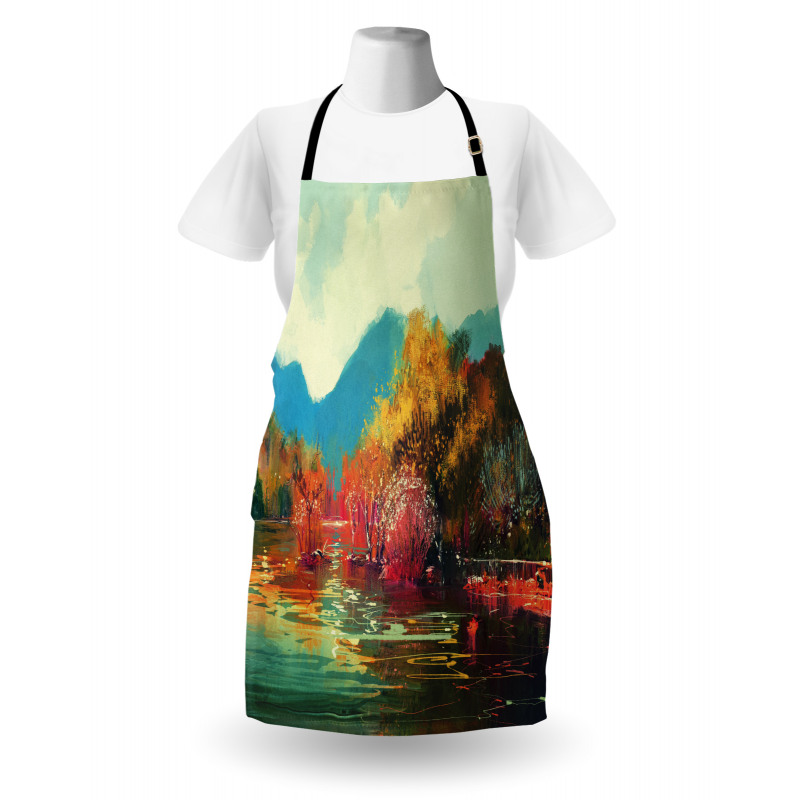 Surreal Autumn Forest Apron