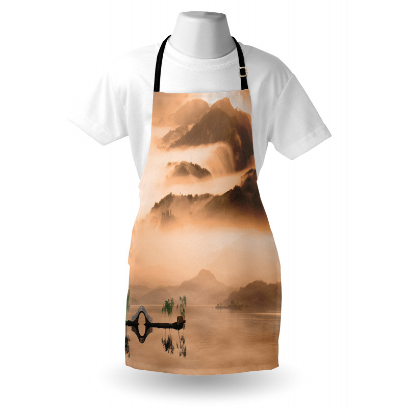 Chinese Lake Landscape Apron