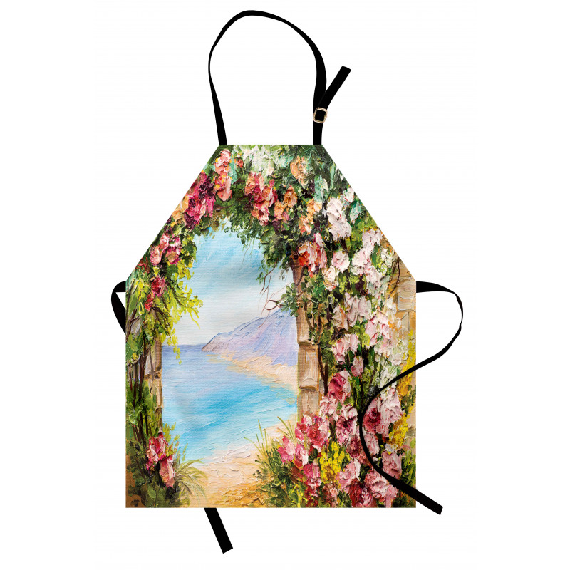 Antique Arch Rose Petals Apron