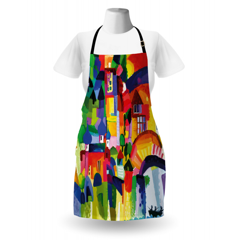 Modern Vivid Buildings Apron