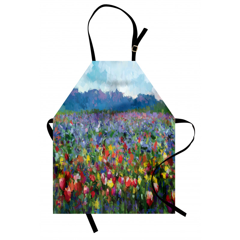 Rural Landscape Tulip Apron