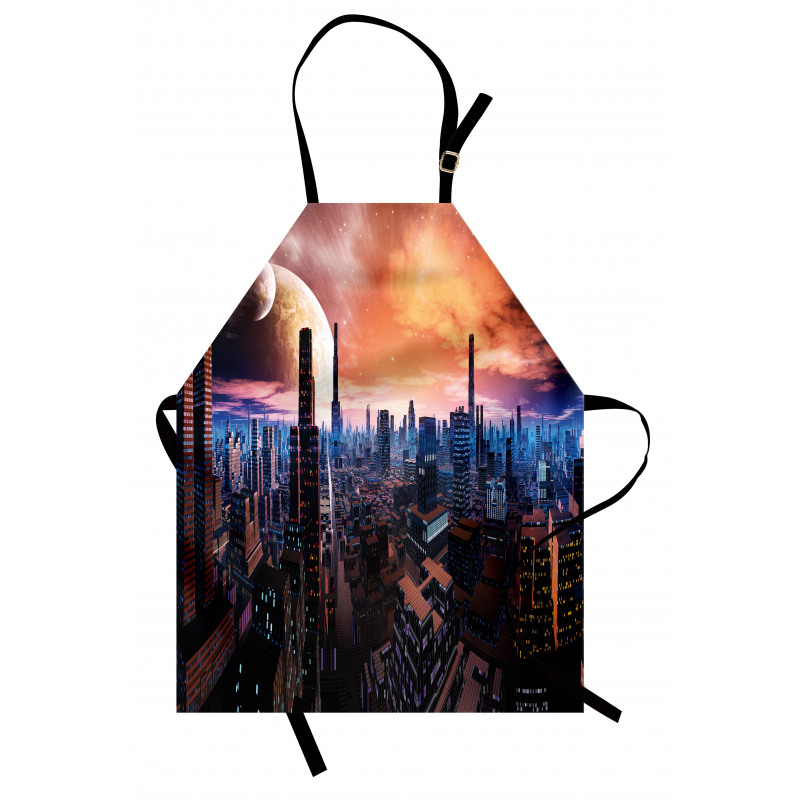 Futuristic Distant World Apron