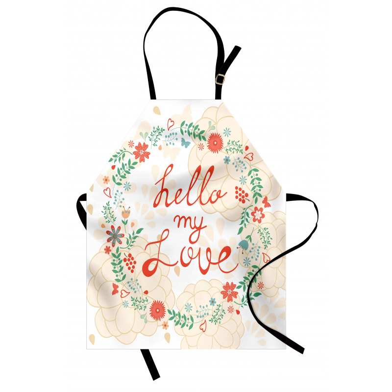 Hello My Love Typography Apron