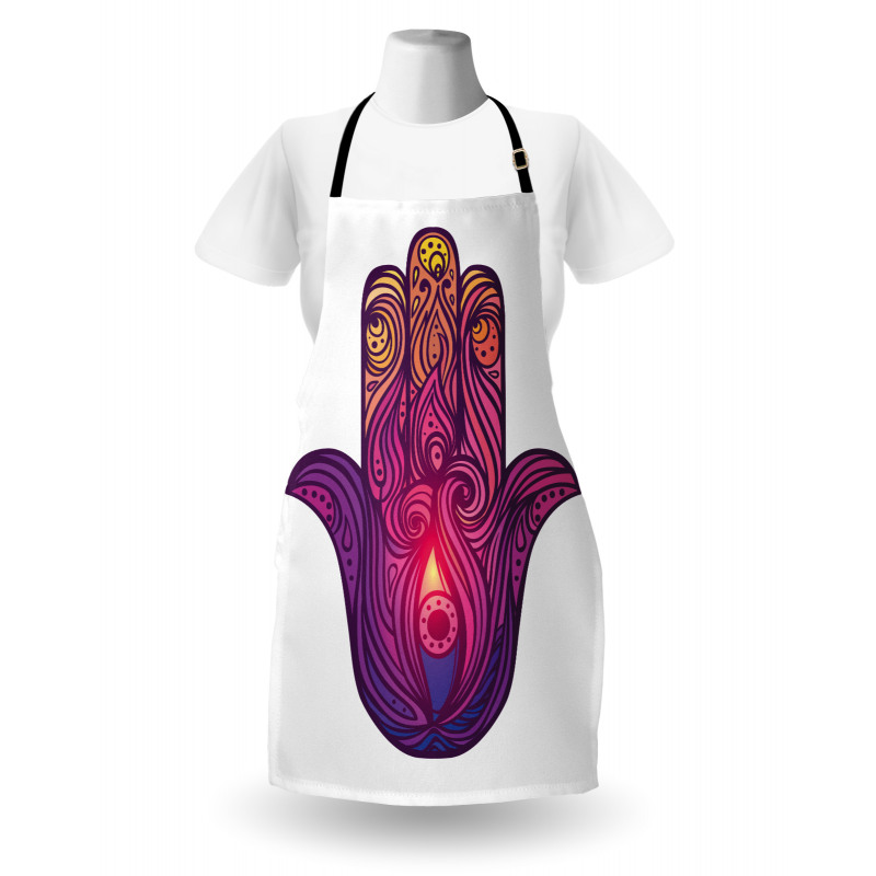 Vivid Floral Aura Energy Apron