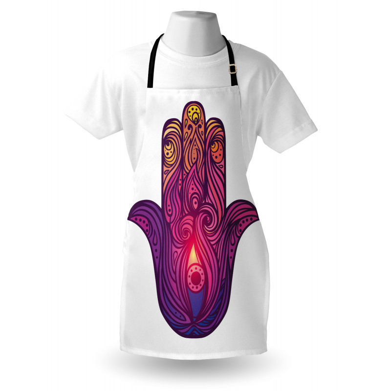 Vivid Floral Aura Energy Apron