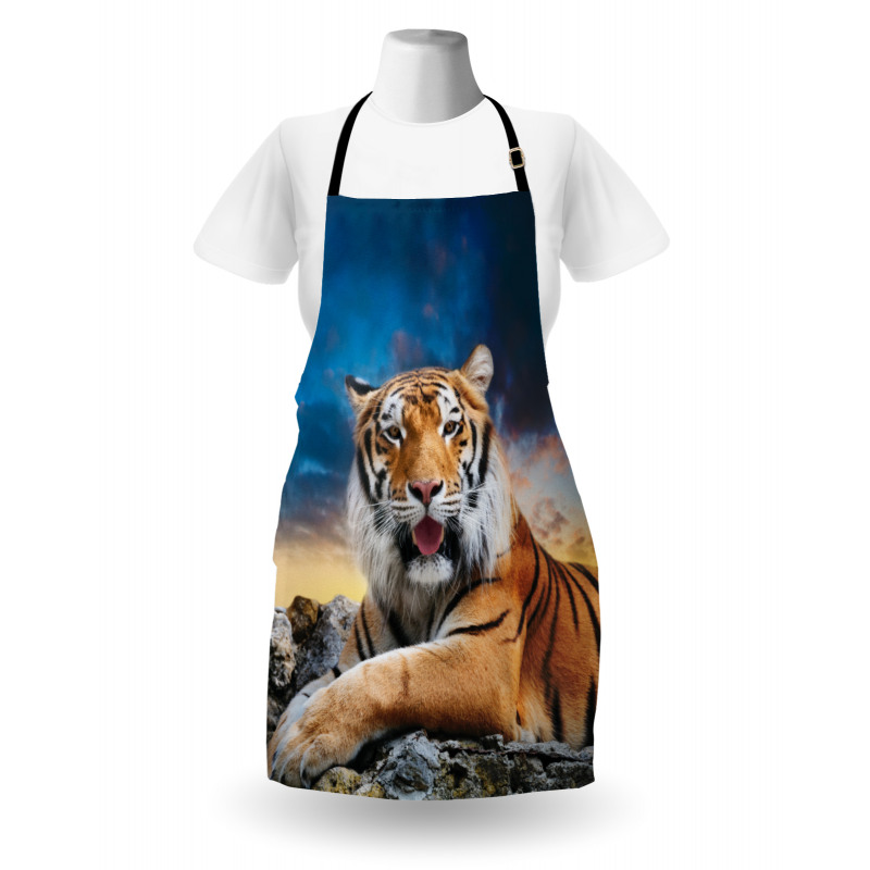 Calm Wild Animal Sunset Apron