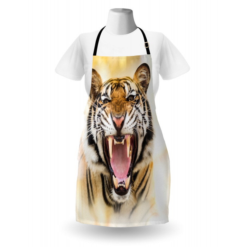 Young Panthera Growling Apron