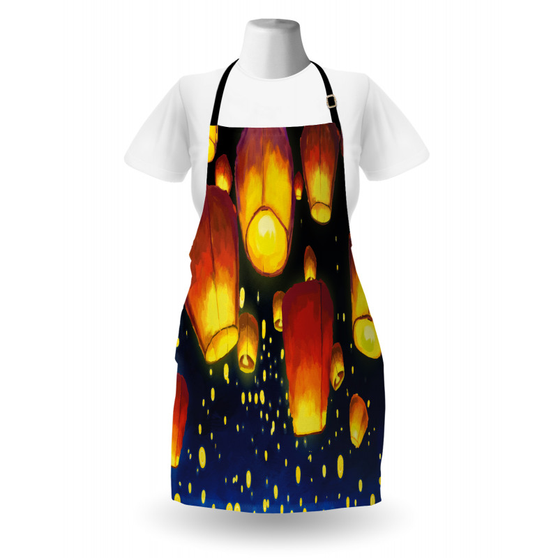 Floating Fanoos Chinese Apron