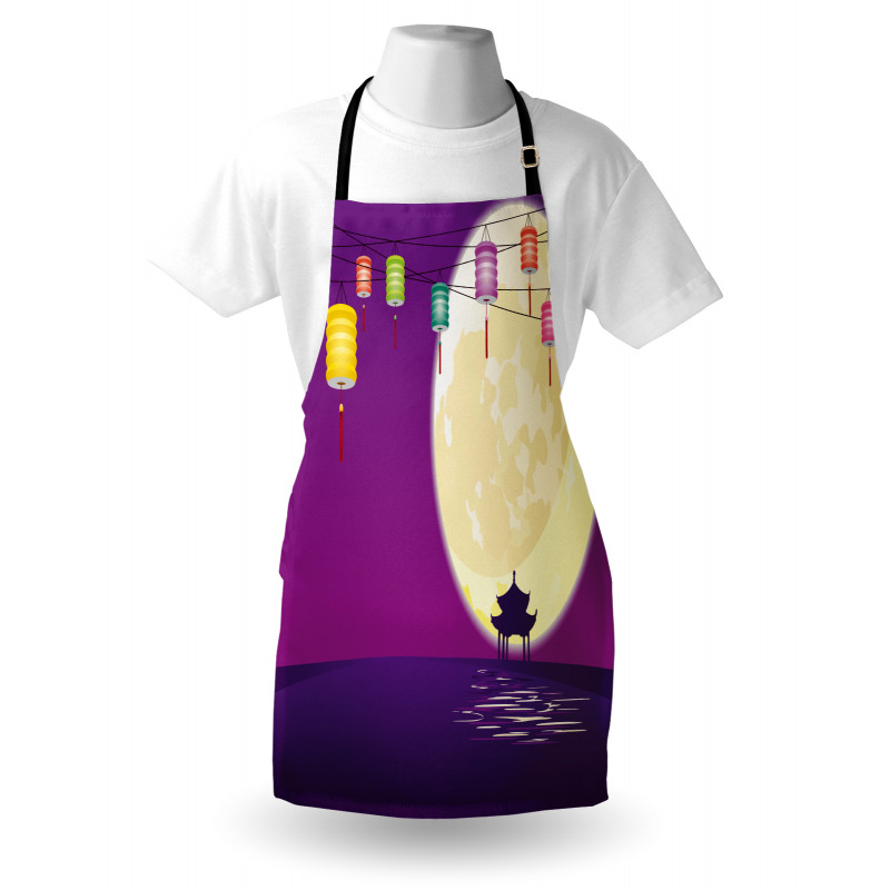 Chinese Pavillion Moon Apron