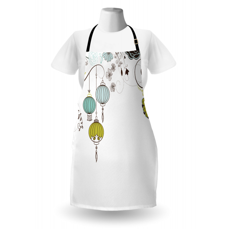 Abstract New Year China Apron