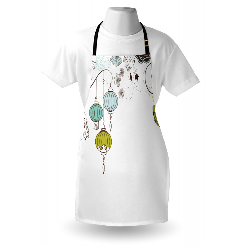 Abstract New Year China Apron