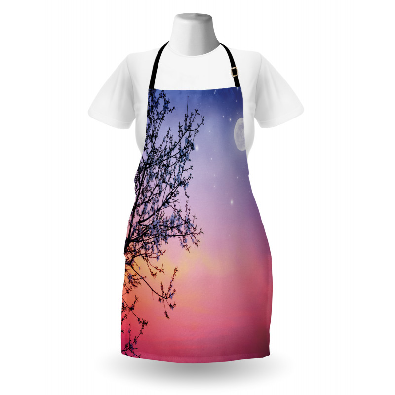 Dreamy Sky Spring Tree Apron