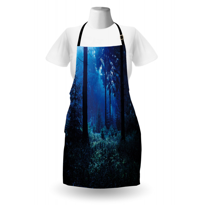 Misty Fall Nature Scenery Apron