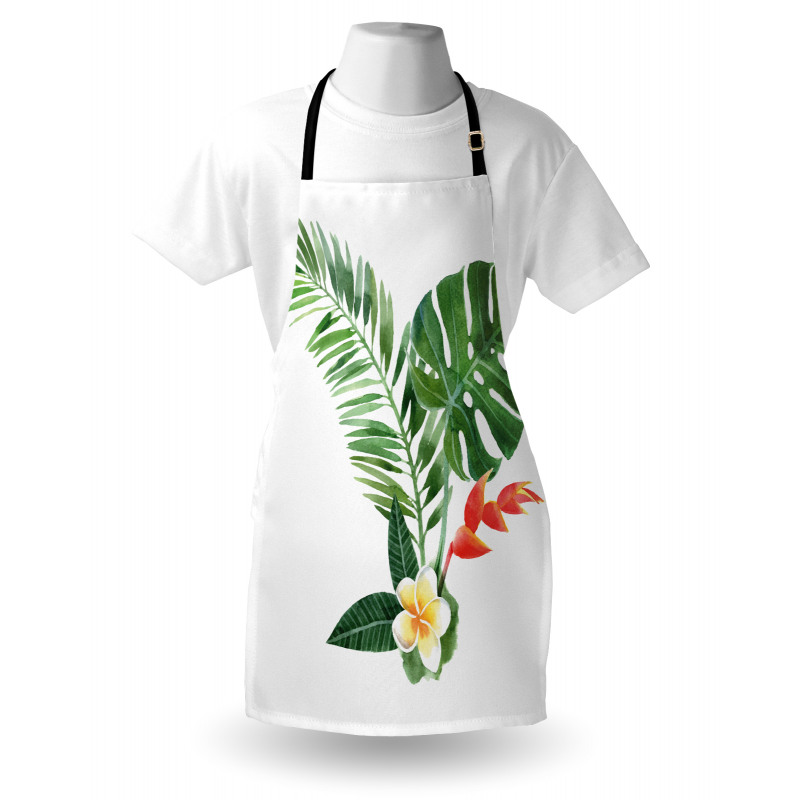 Blooming Tropical Fern Apron
