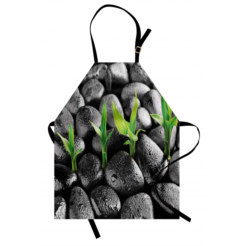 Basalt Stones Bamboo Apron