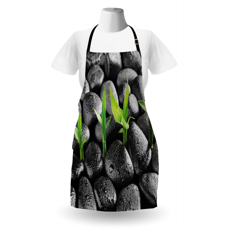 Basalt Stones Bamboo Apron