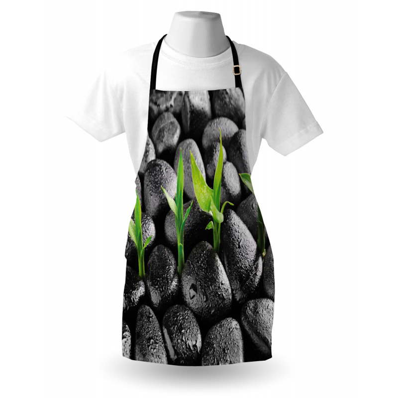 Basalt Stones Bamboo Apron