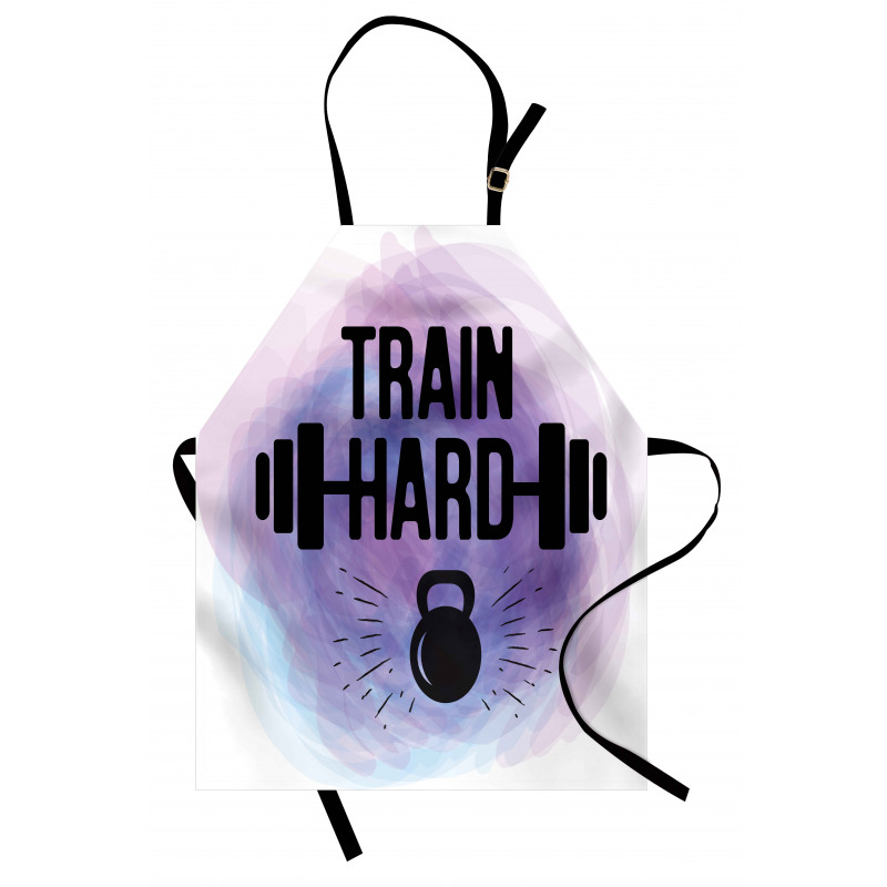 Watercolors Train Hard Apron