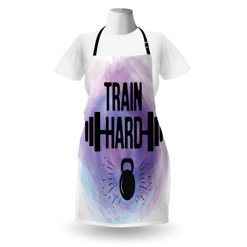 Watercolors Train Hard Apron