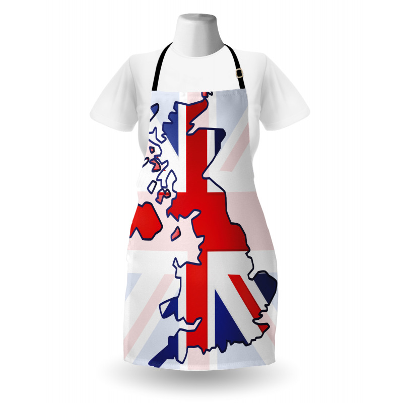Country Map Flag Apron