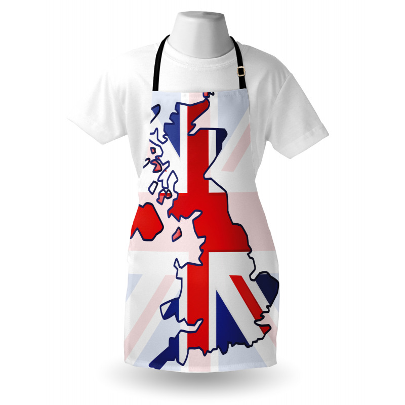 Country Map Flag Apron