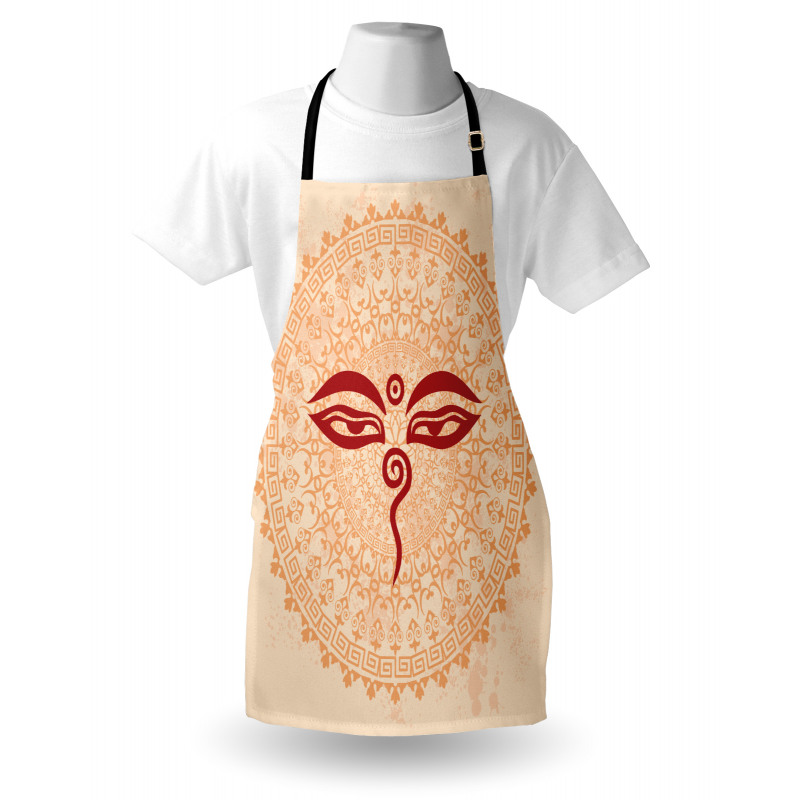 Oriental Mandala Ancient Zen Apron