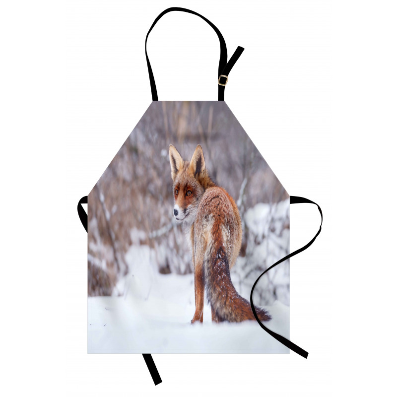 Snowy Country Furry Animal Apron