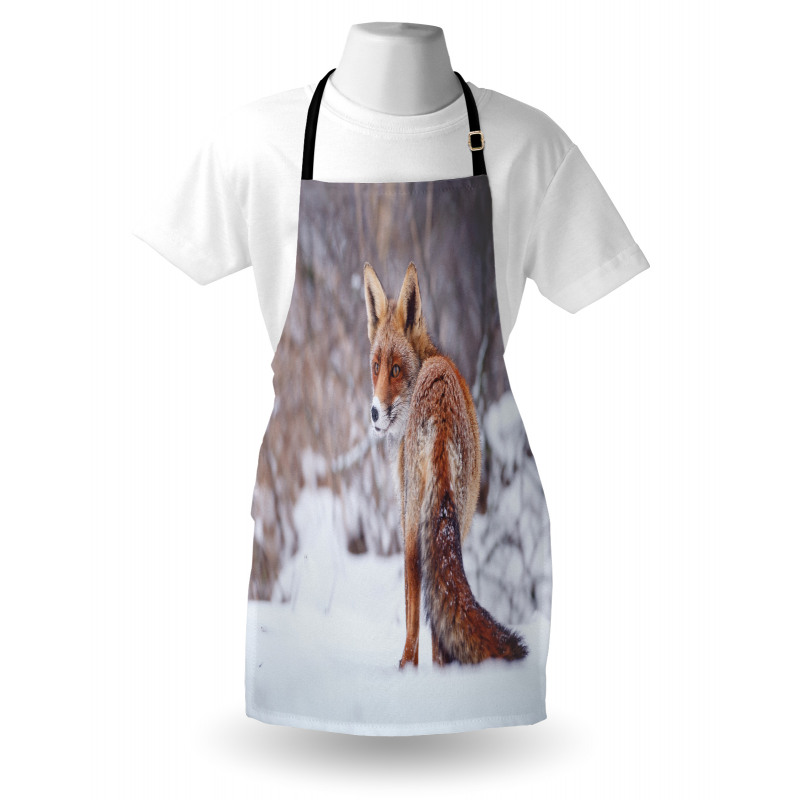 Snowy Country Furry Animal Apron